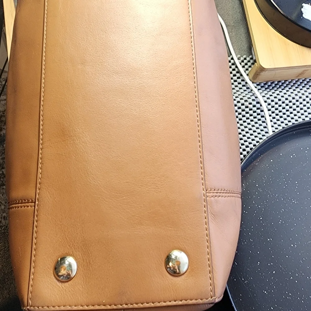 Coach Colette Leather Satchel F33806 Warm Brown EUC